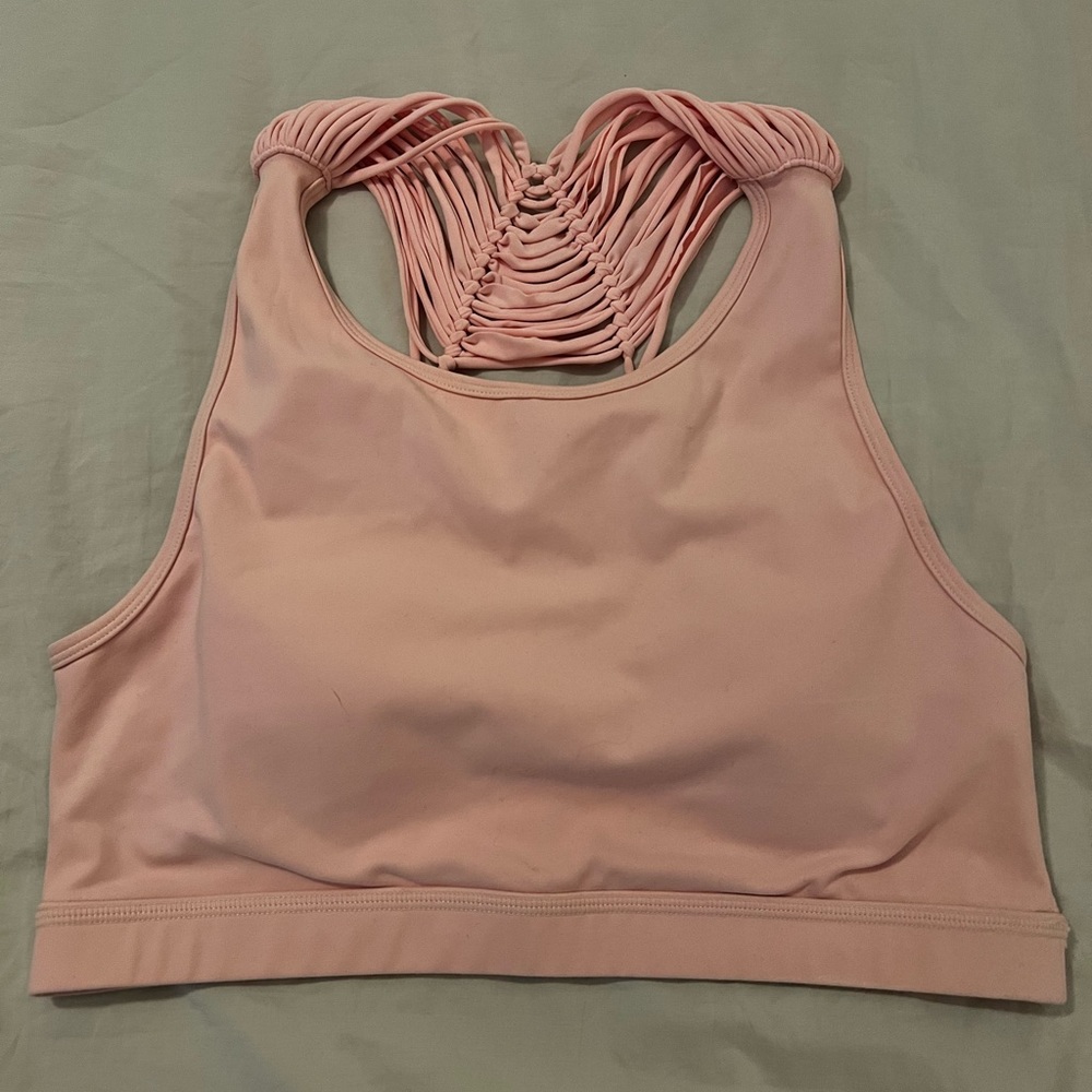 VIE Active crochet back sports bra